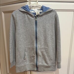 The Black Dog Kids Hoodie in Gray and Blue